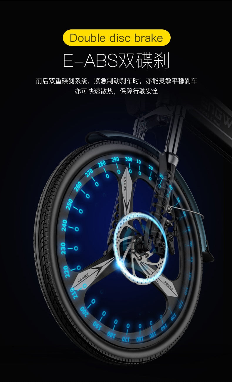 Electric bike - 20 inch Aluminum Foldable Bicycle with 400W Powerful