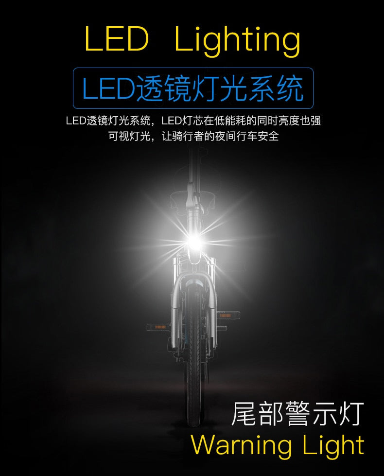 Electric bike - 20 inch Aluminum Foldable Bicycle with 400W Powerful