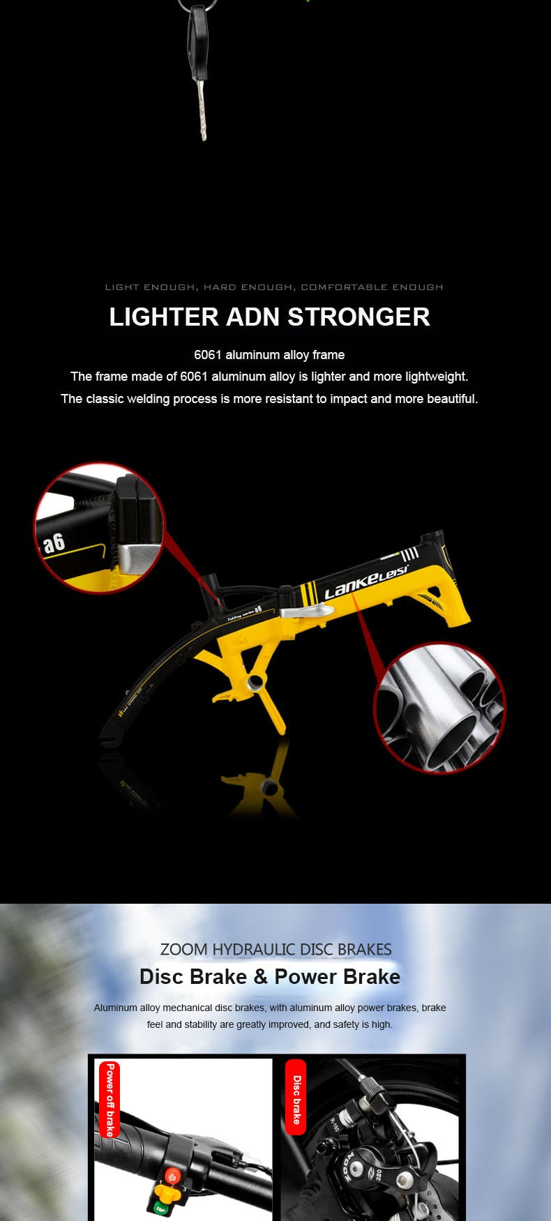 Folding 14inch electric ebike 36V