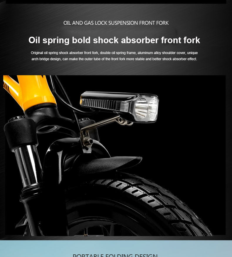 Folding 14inch electric ebike 36V