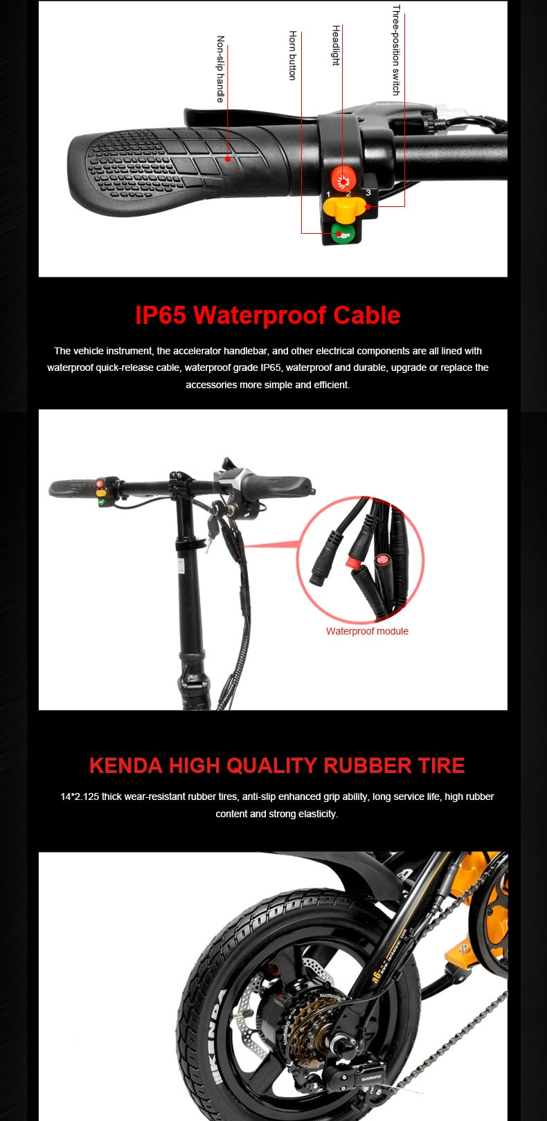 Folding 14inch electric ebike 36V