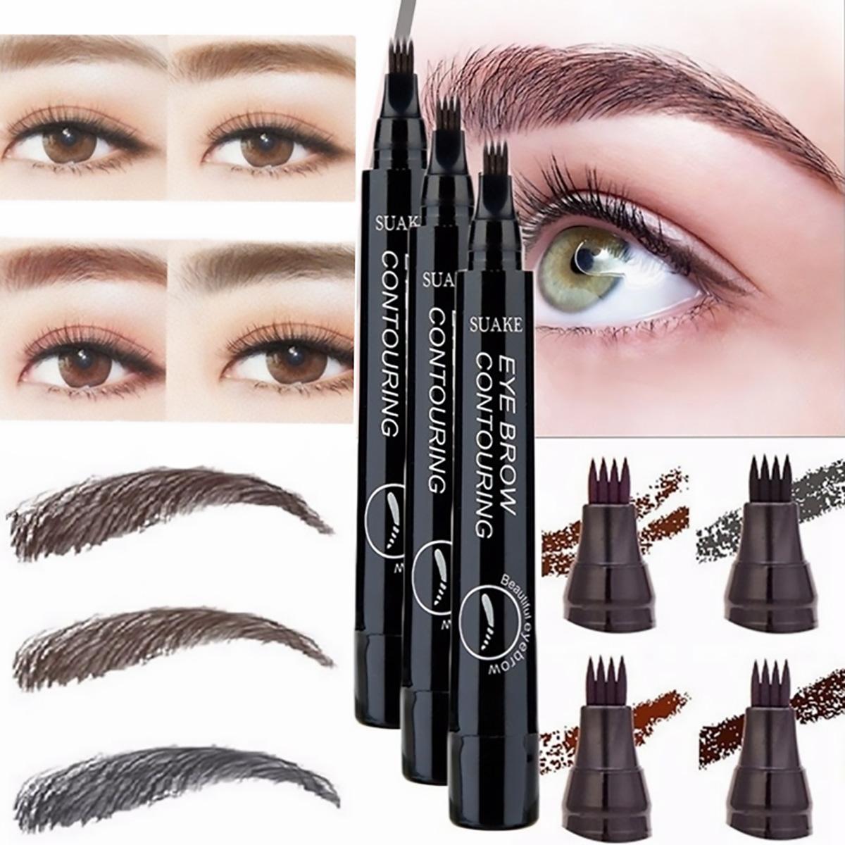 3D Microblading Eyebrow Pen Waterproof Fork Tip