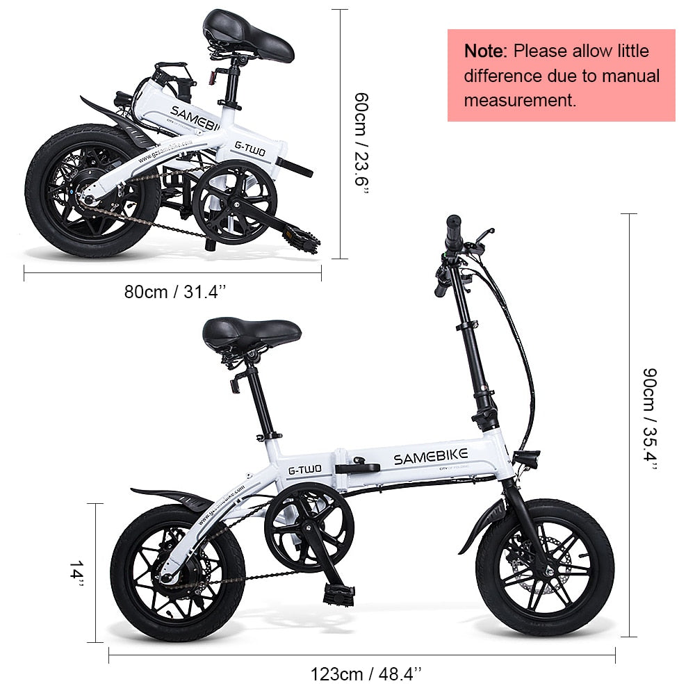 ELECTRIC BICYCLES - 14-26 Inch - Folding with Power Assist