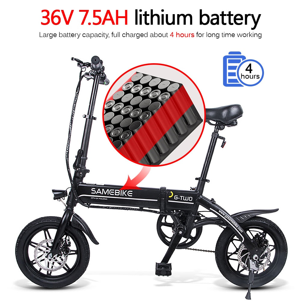 ELECTRIC BICYCLES - 14-26 Inch - Folding with Power Assist