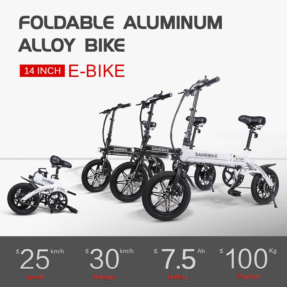 ELECTRIC BICYCLES - 14-26 Inch - Folding with Power Assist
