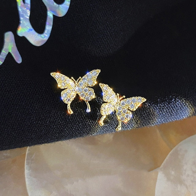 Cute Butterfly Earrings - Clip On