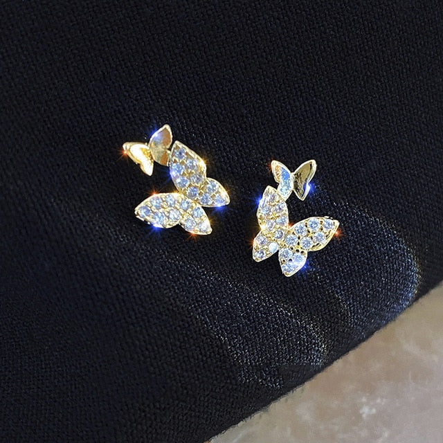 Cute Butterfly Earrings - Clip On