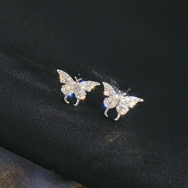 Cute Butterfly Earrings - Clip On