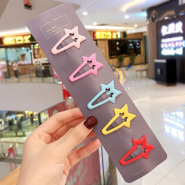 Girls Cute Cartoon Fruit Hairpins: 10 - 15 Piece Sets