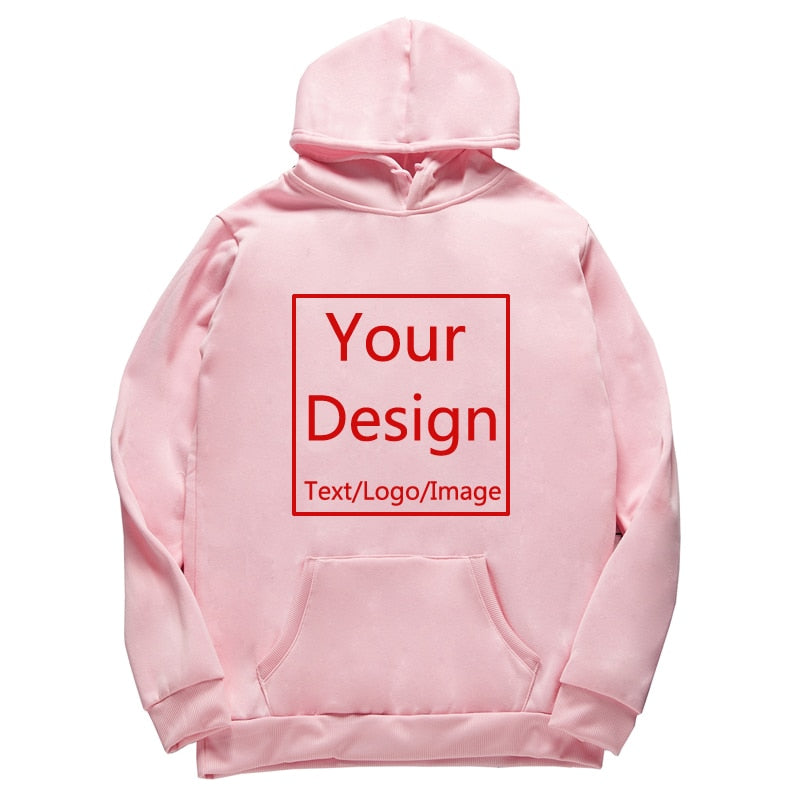 Custom Made Hoodies DIY Text or Logo or Image Print High Quality
