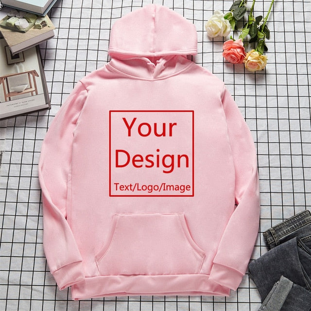 Custom Made Hoodies DIY Text or Logo or Image Print High Quality