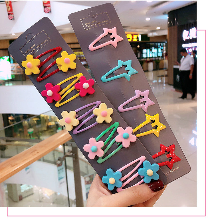 Girls Cute Cartoon Fruit Hairpins: 10 - 15 Piece Sets