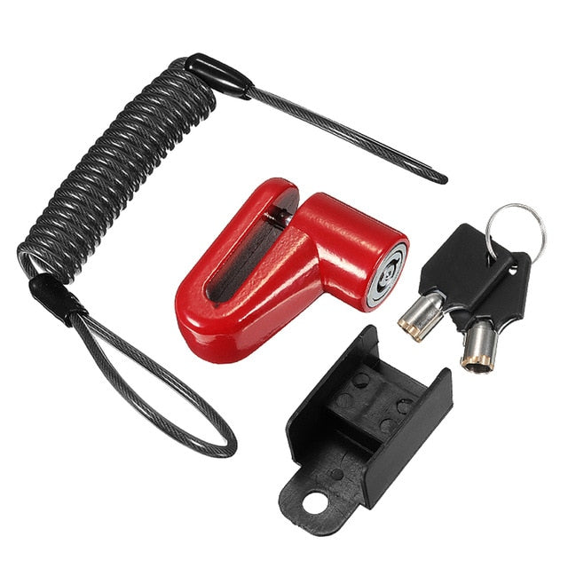 Electric Scooter Wheel Lock with Anti-Theft Steel Wire