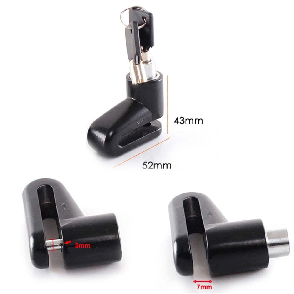 Electric Scooter Wheel Lock with Anti-Theft Steel Wire