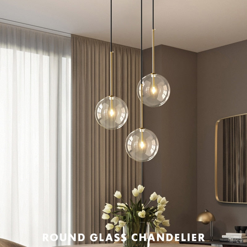 Modern LED Crystal Ring Chandelier
