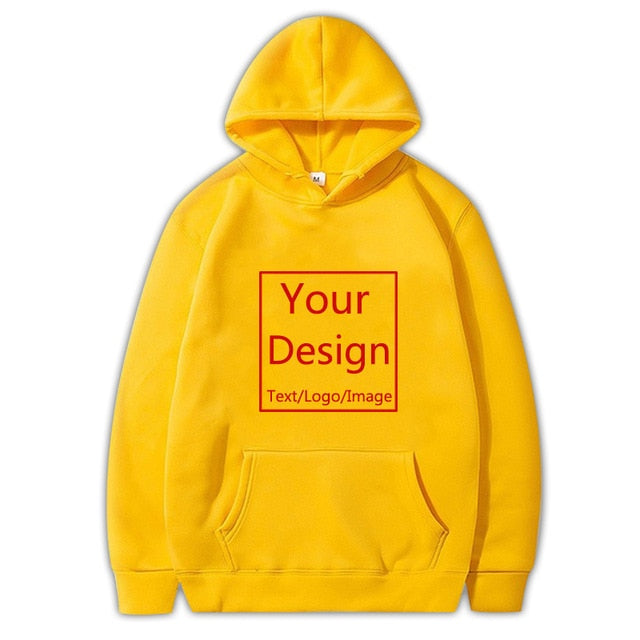 Custom Made Hoodies DIY Text or Logo or Image Print High Quality