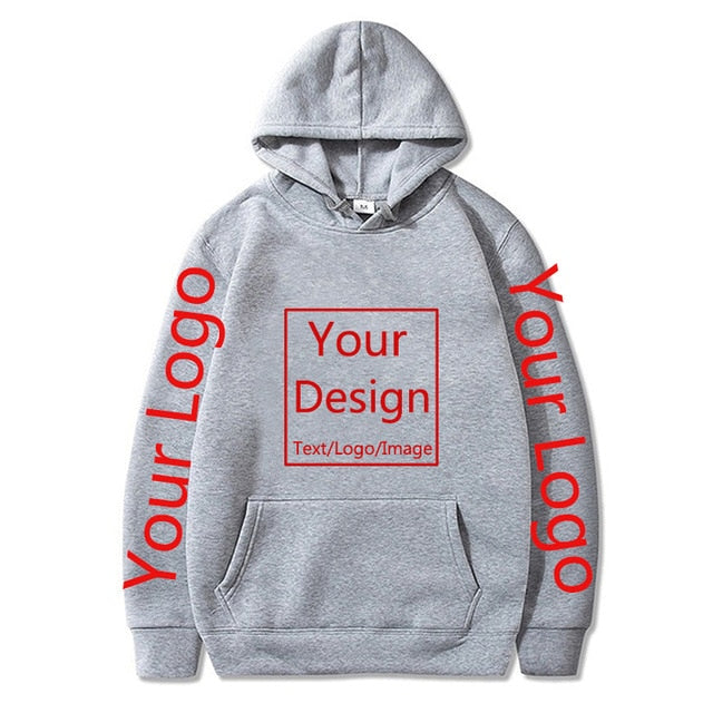 Custom Made Hoodies DIY Text or Logo or Image Print High Quality