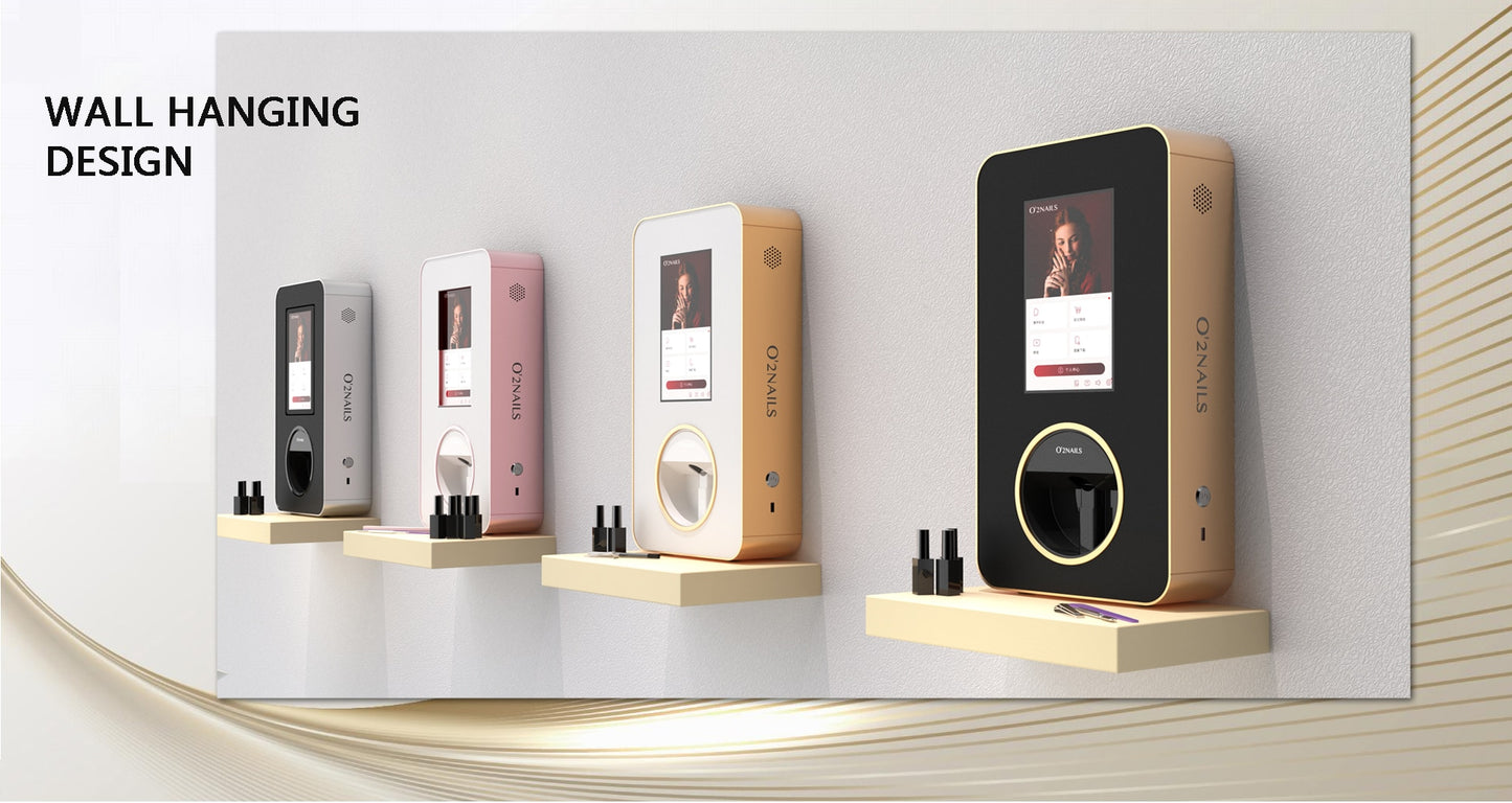 Nail Printer Desktop X12.5 Wall Hanging Design Nail Printer for High-end Commercial Nail Art Service