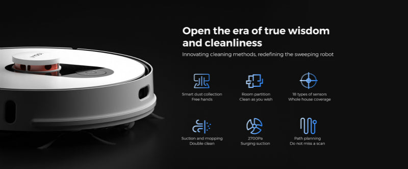 Eve Plus Smart Vacuum Robot Cleaner with Auto Empty