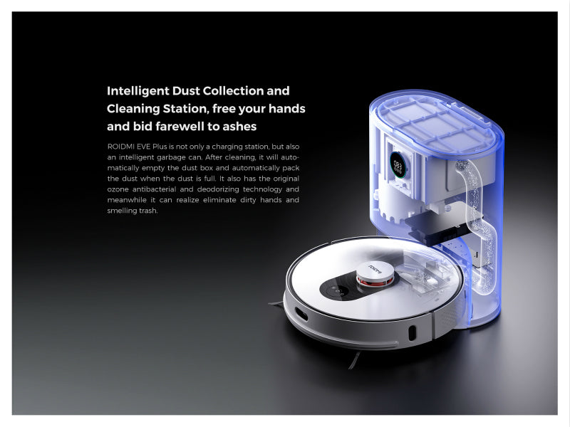 Eve Plus Smart Vacuum Robot Cleaner with Auto Empty