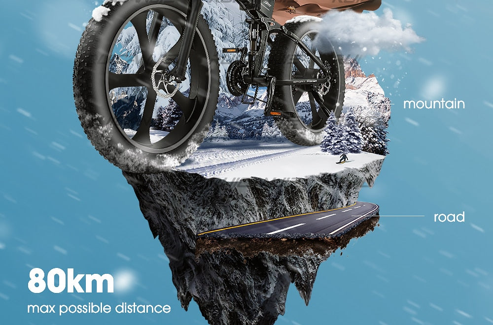 Electric Mountain Bike 48V12.8ah 1000W Max 50km/h