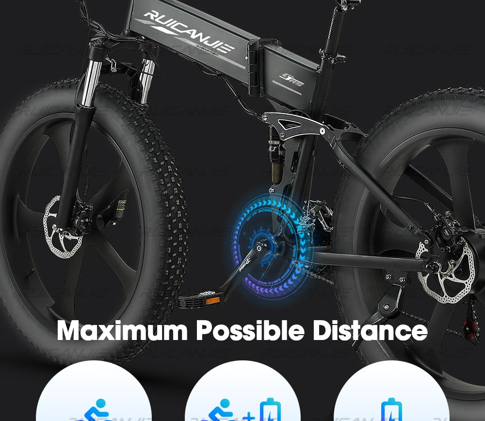 Electric Mountain Bike 48V12.8ah 1000W Max 50km/h