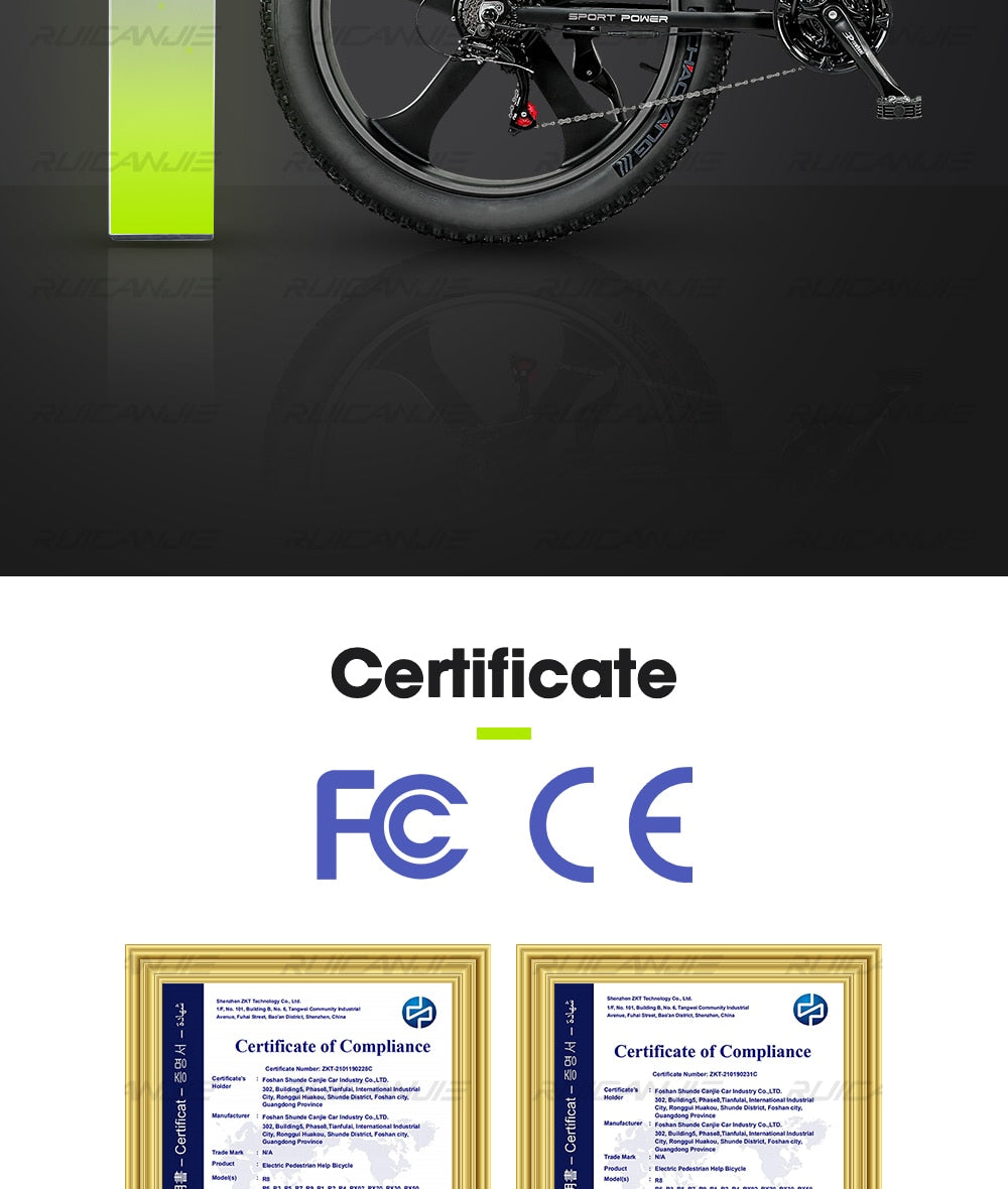 Electric Mountain Bike 48V12.8ah 1000W Max 50km/h