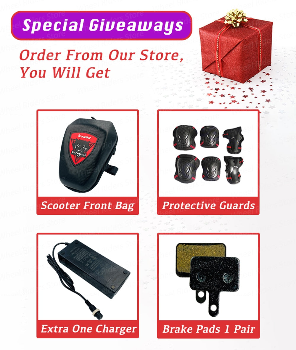Foldable 101inch 1100W*2 60V 21Ah 28Ah Official Electric Scooter Skateboard Kick Scooter