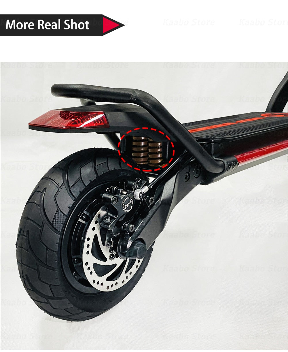 Foldable 101inch 1100W*2 60V 21Ah 28Ah Official Electric Scooter Skateboard Kick Scooter
