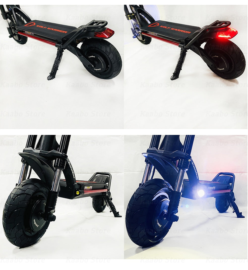 Foldable 101inch 1100W*2 60V 21Ah 28Ah Official Electric Scooter Skateboard Kick Scooter