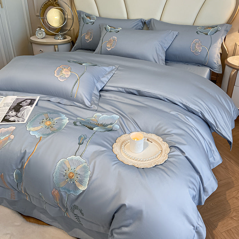 Cotton Bed Sheet Duvet Cover Set
