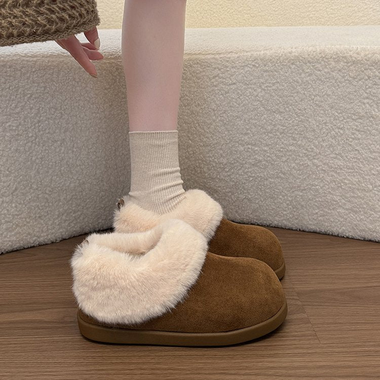Ladies Fleece Versatile Slippers