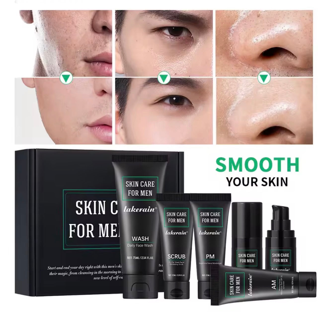 Mens 30 Day Skincare Set - Order in Only