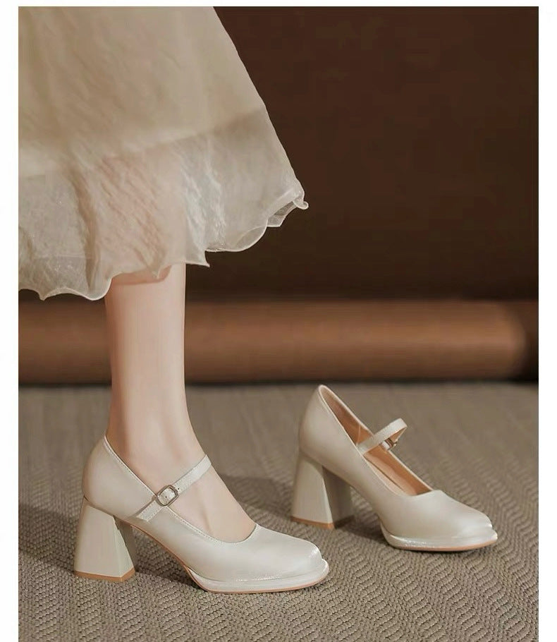 Women's Waterproof Platform Mary Jane High Heels