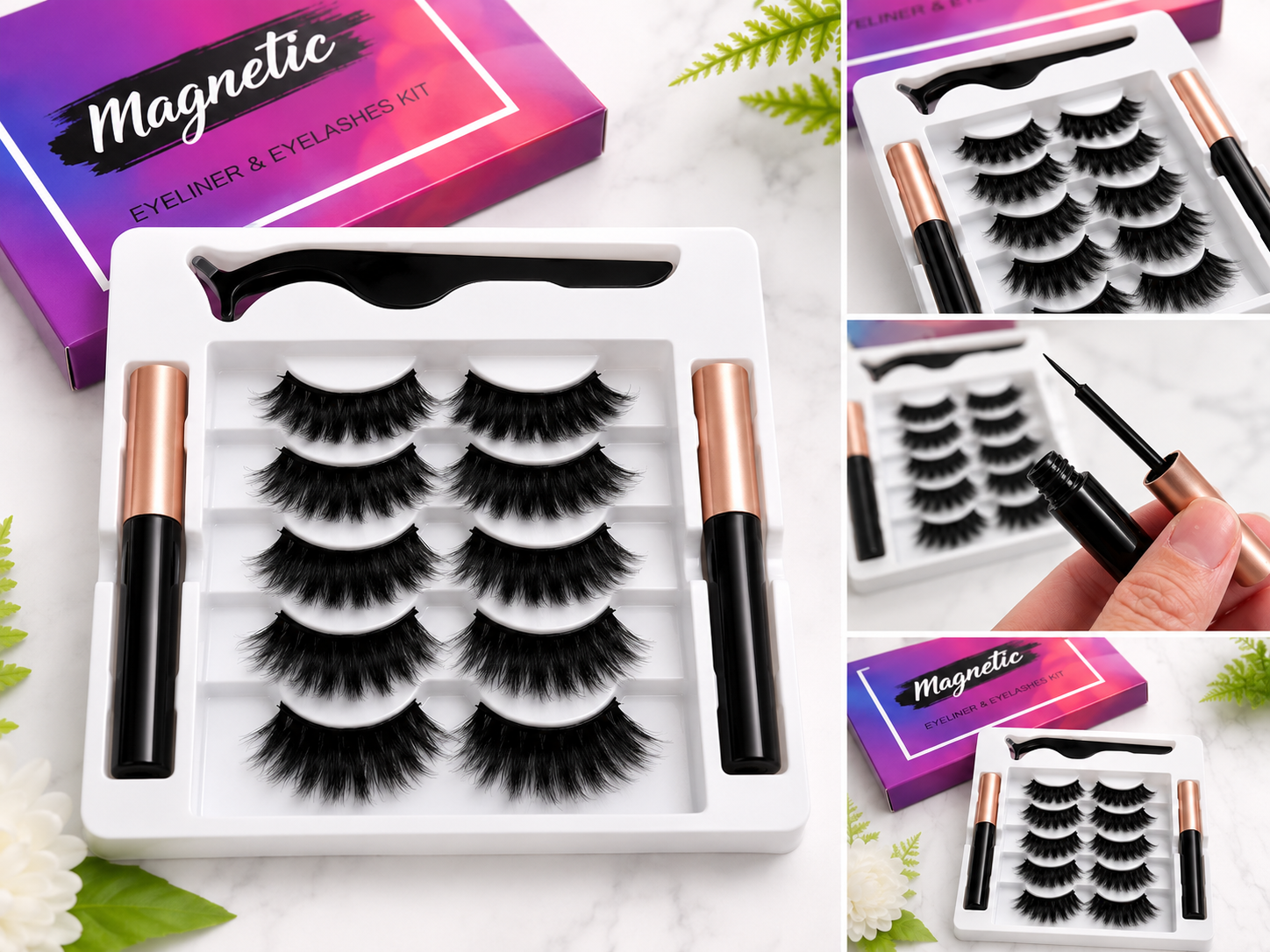 XL Magnetic Eyelashes Set - Extra Long
