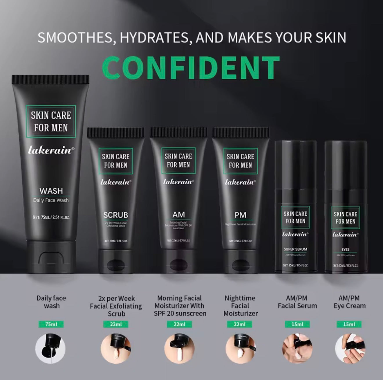 Mens 30 Day Skincare Set - Order in Only