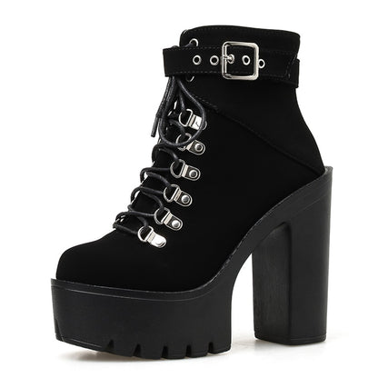 Lace Up Platform Winter Boots