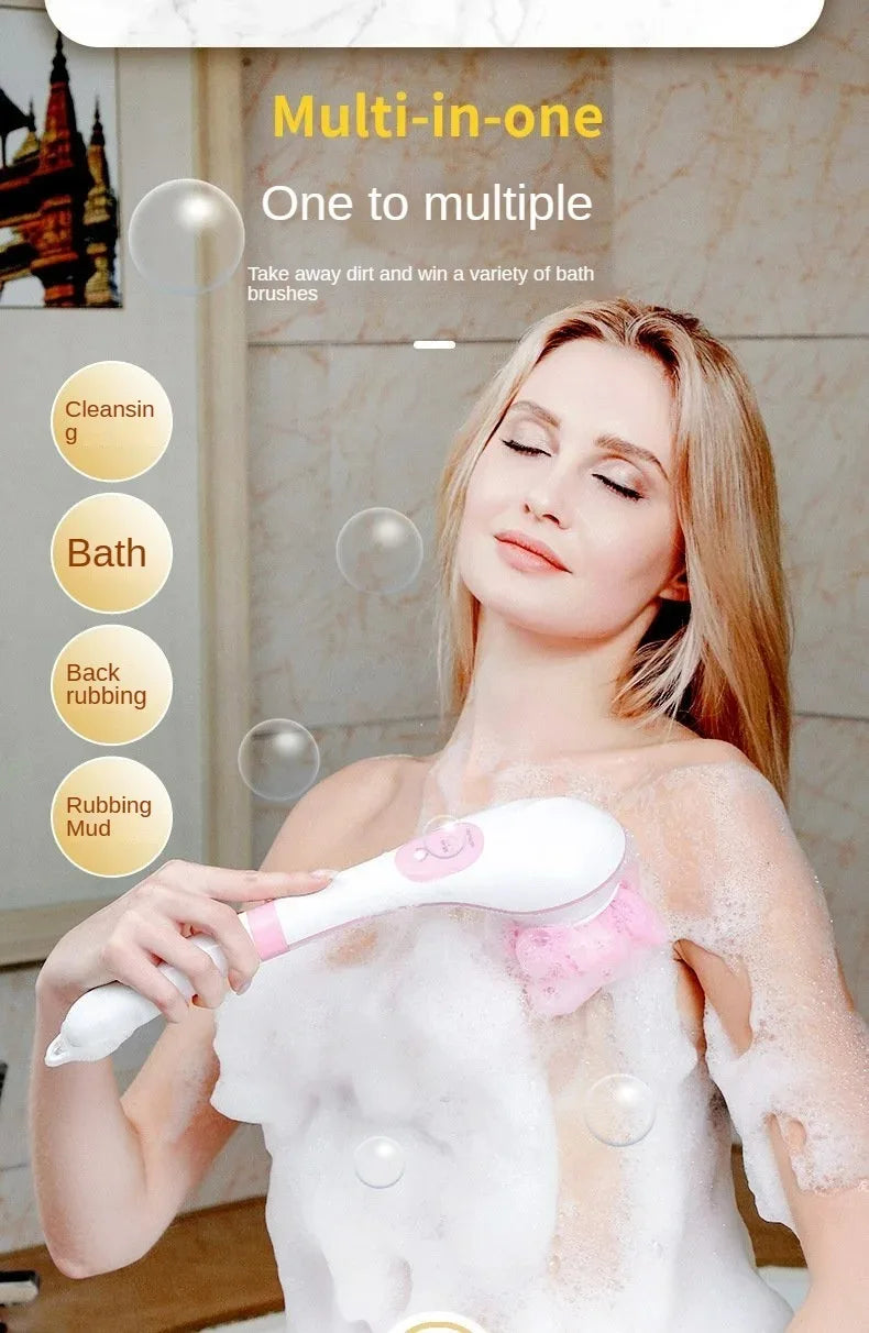 Shower Scrub Brush Rechargeable - 5 Heads