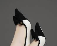 New French Style Bow High Heels, Elegant Women Stiletto Pointed Toe Pumps, Fast Shipping Within Days
