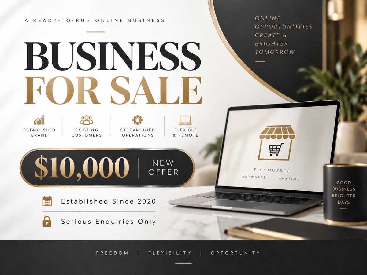 My Online Business is Now For Sale