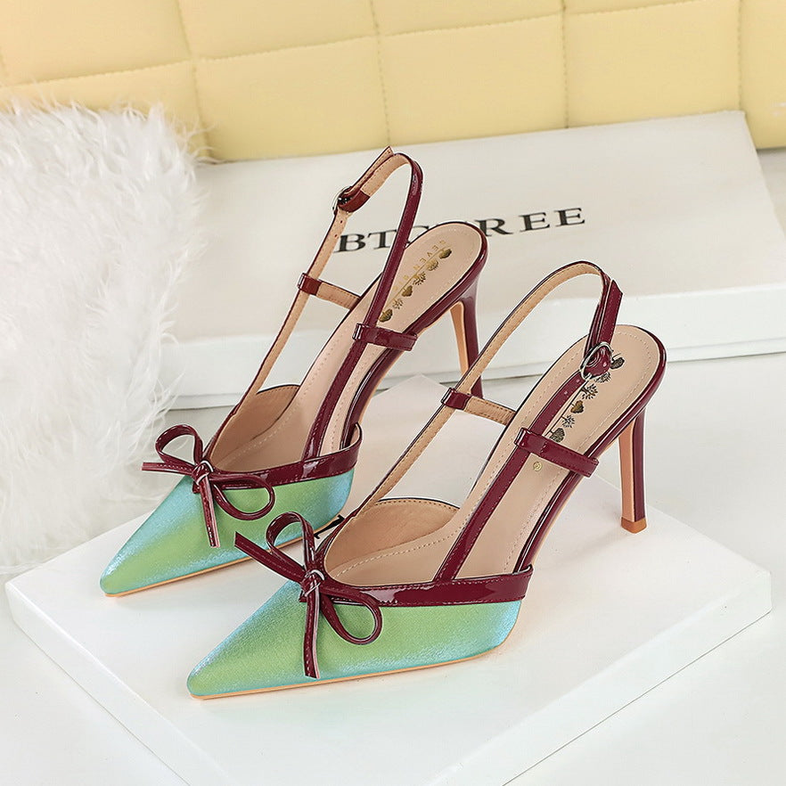 Bow-tie Stiletto Casual High Heels For Women