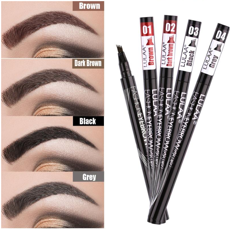 Eyebrow Pen Waterproof with Fork Tip