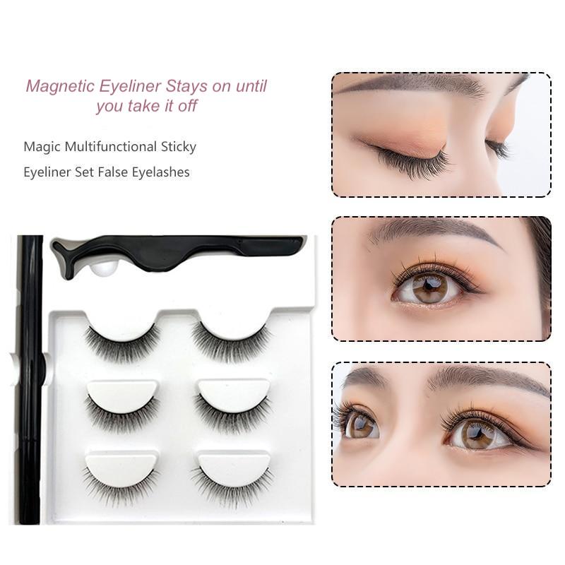 MIXED Magnetic Eyelashes Set for Beautiful Eyes