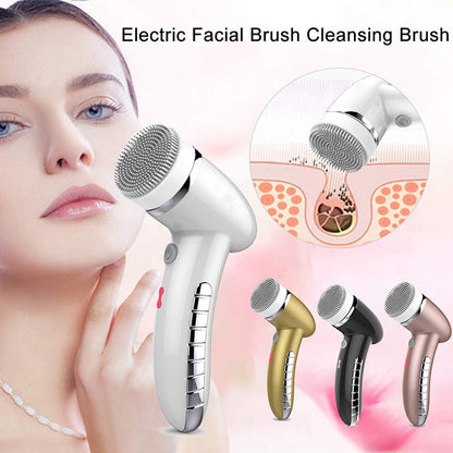 Facial Cleansing Brush with 360 Rotating Head