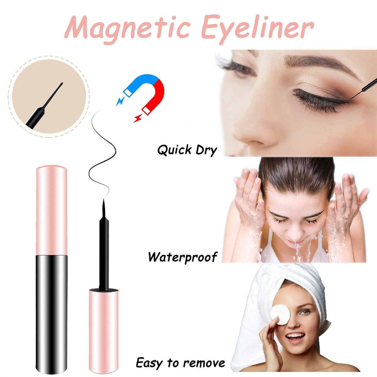 Magnetic False Eyelashes - (ORDEGR IN ONLY)