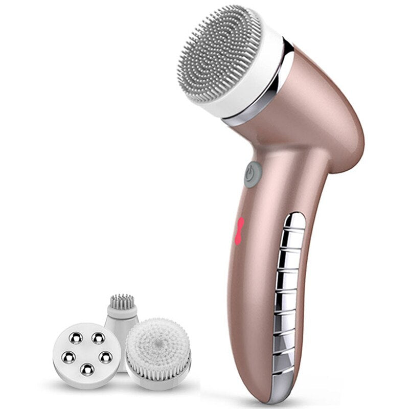 Facial Cleansing Brush with 360 Rotating Head