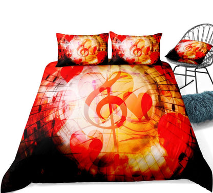 Treble Clef Music Duvet Cover Set Music Note