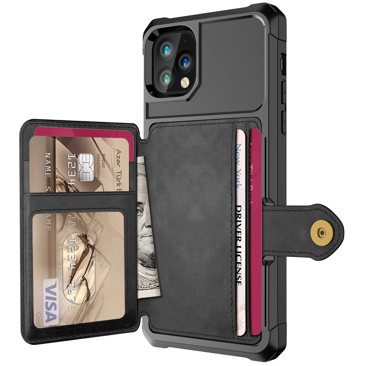 Luxury PU Leather Wallet Case for iPhone Latest iPhone Models