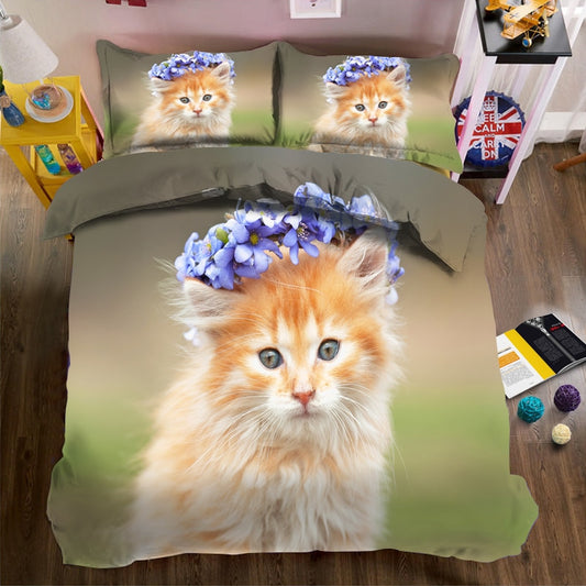 Kitten 3d Duvet Bedding sets