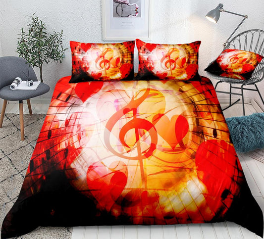 Treble Clef Music Duvet Cover Set Music Note